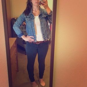 Dark Green jeggings.